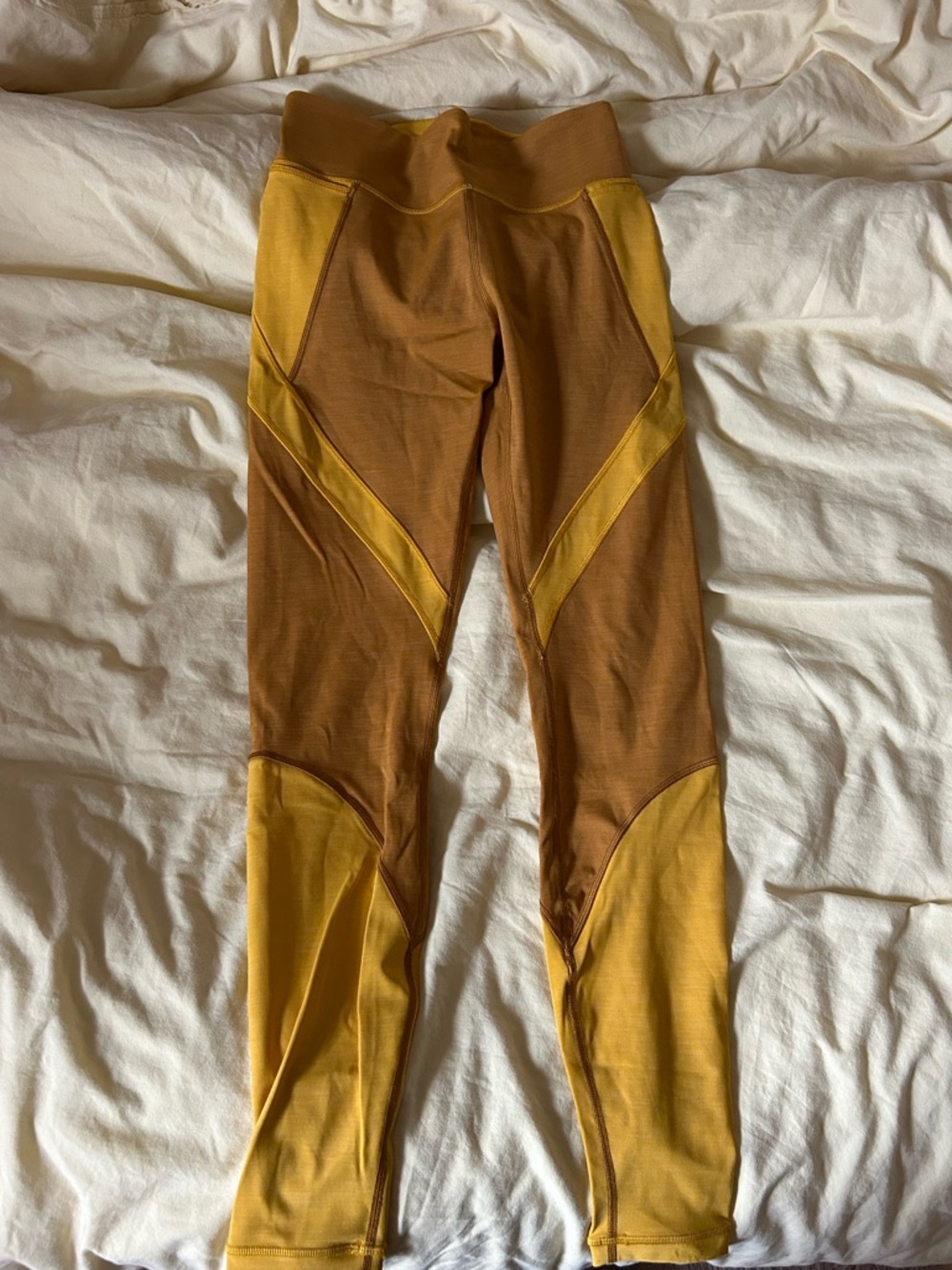 lululemon Two-Tone Mustard Leggings